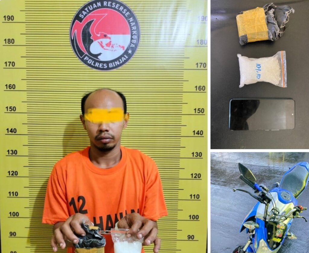 Lagi Transaksi Sabu, Bandar Narkoba di Ciduk SatRes Polres Binjai