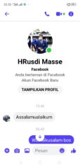 Hati-hati! Penipu Catut Nama Rusdi Masse di Facebook