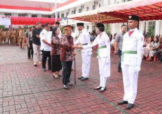 Pemko Gunungsitoli Kukuhkan Paskibraka Tahun 2023