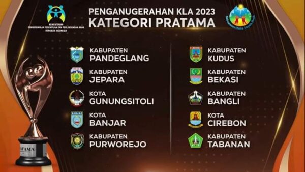 Pemko Gunungsitoli Kembali Dianugerahi Penghargaan Sebagai Kota Layak Anak Tahun 2023