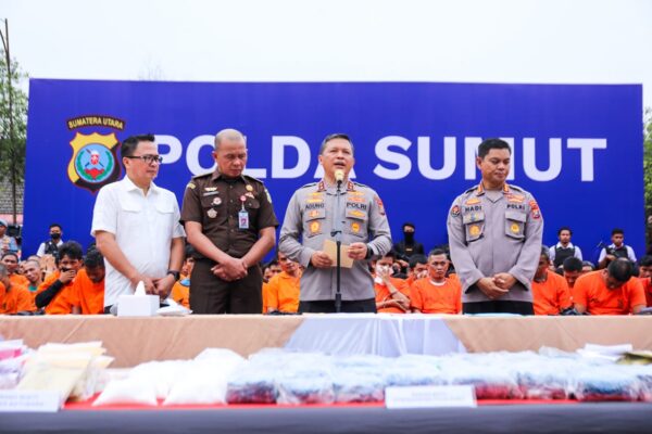 Polda Sumut Ringkus 1058 Tersangka Narkoba Dalam 22 Hari, Polrestabes Medan Sumbang Tangkapan Paling Banyak