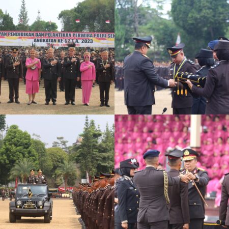 Kalemdiklat Polri Lantik 2176 Perwira Polri Lulusan SIP Angkatan Ke 52 Tahun 2023
