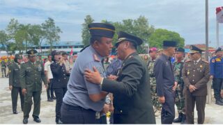 Kalapas Binjai  Theo Adrianus A.md, I.P, S.H, M.H., Hadiri Upacara HUT TNI  ke-78 Tahun