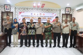 Polres Binjai Melaksanakan Rapat Koordinasi Lintas Sektoral Operasi Kepolisian Terpusat Mantap Brata Toba 2023-2024