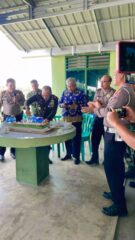 Jajaran Polresta Deli Serdang Datangi Mako TNI, Beri Surprise HUT TNI Ke – 78