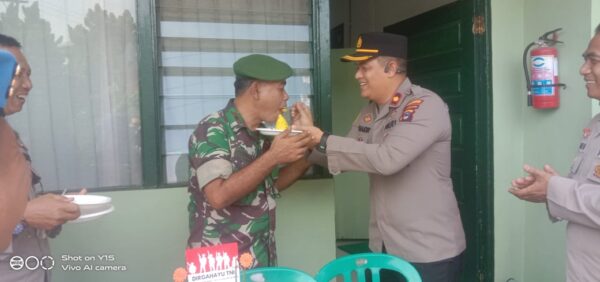 Wujud Sinegritas Antara TNI – POLRI yang Harmonis Dalam Rangka HUT TNI ke-78