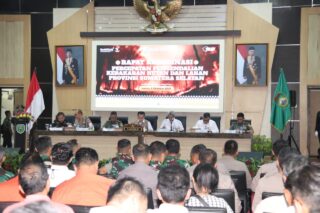 Gelar Rapat koordinasi Percepatan Dan Pengendaliaan Karhutla, PJ Gubernur Sumsel Meminta Pihak Swasta Untuk Ikut Berkontribusi Membantu Dalam Penangganan Karhutla