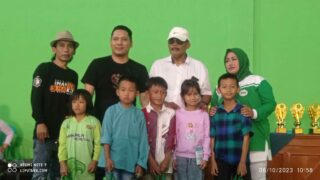 H. Sahlan Caleg DPRD Provinsi Jawa Barat Hadiri Gebyar Lomba Senam di GOR Desa Waluya