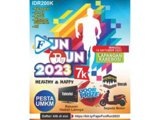 Tiga Hari Lagi, FAJAR Fun Run Bakal Semarakkan Hari Minggu Anda