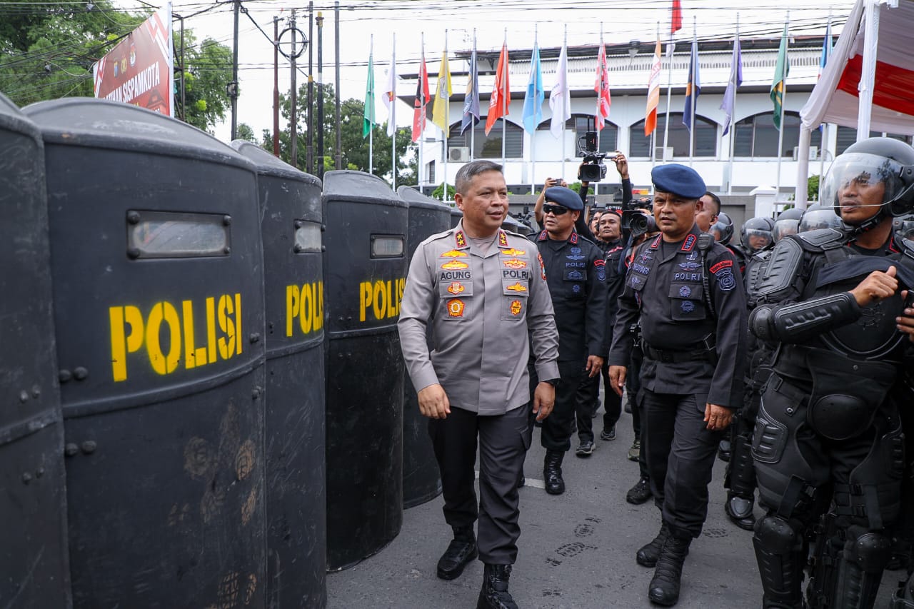 polda-sumut-gelar-simulasi-pengamanan-kota-siap-amankan-pemilu