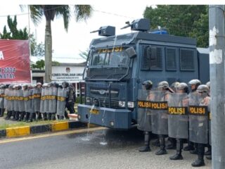 Polres Madina Gelar Latihan Pengamanan pra Pemilu 2024