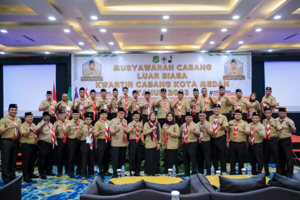 Hasil Muscalub, Topan Ginting Terpilih jadi Ketua Kwarcab Gerakan Pramuka Kota Medan