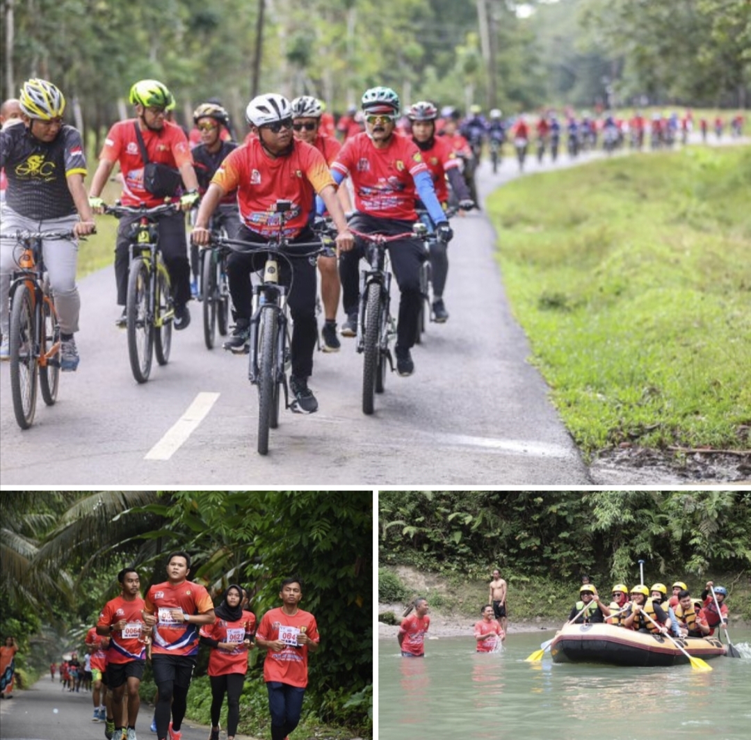 diikuti-ribuan-peserta,-sergai-kenalkan-potensi-wisata-arung-jeram-lewat-fun-bike-dan-fun-run-tour-de-bahbolon