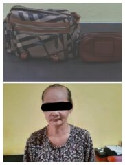 Gelang emas  seberat 4 mayam, di bawah kabur nenek tua dari  toko emas  bintang timur basra