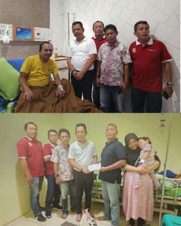 Jumat Barokah, Ketua Pewarta Jenguk Anak Wartawan dan Ketua Mashja Poldasu di Rumah Sakit