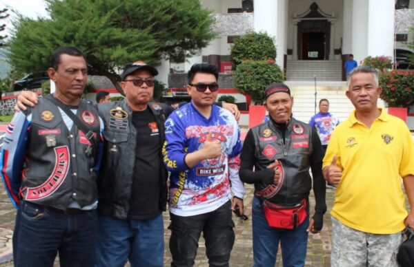 Kapolres Toba AKBP Taufiq Hidayat Thayeb S.H S.IK Hadiri Toba Bike Week 2023