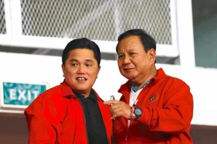 sinyal-erick-thohir-jadi-cawapres-prabowo,-gibran-cuit-huruf-‘e’