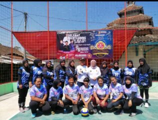 Sambut Hari Sumpah Pemuda, Pemdes Santosa Kolaborasi Dengan Karang Taruna Sajiwa Dan Bina Muda Gelar Turnamen Volly Sajiwa Cup