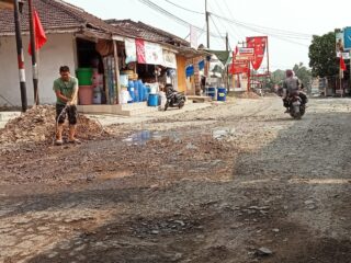 Sering di Lewati Truk Tronton Bertonase Besar Sepanjang Jalan Poros Palas Rusak