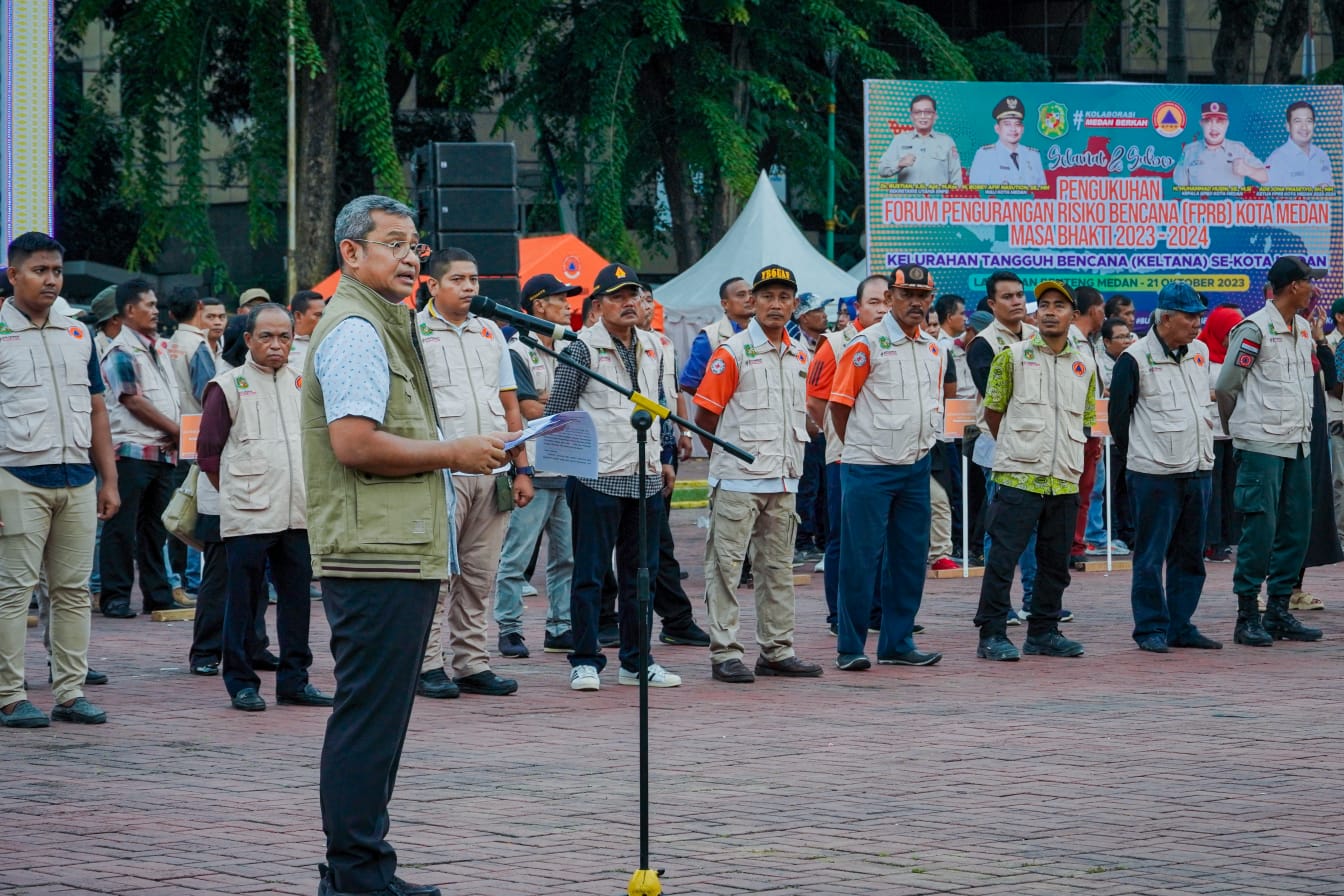 fprb-kota-medan-dikukuhkan,-jadikan-medan-sebagai-kota-siap-siaga-dan-tanggap-bencana