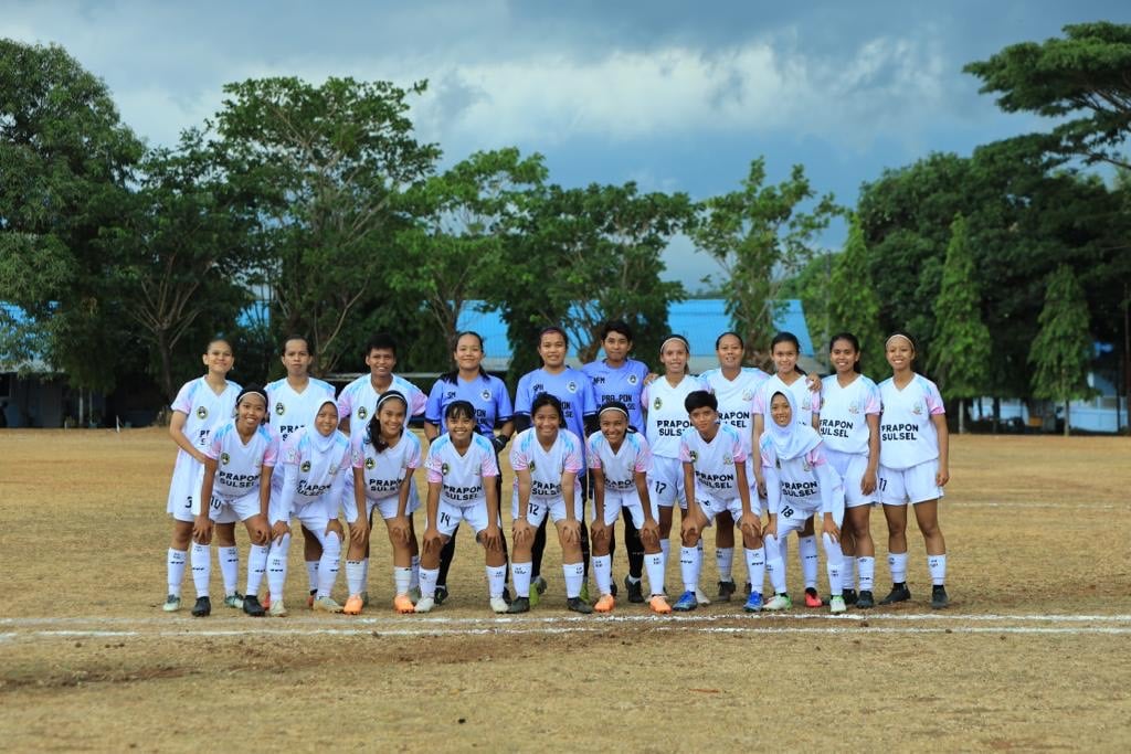 tanpa-dana-pemerintah,-tim-sepak-bola-putri-sulsel-percaya-diri-lolos-pra-pon