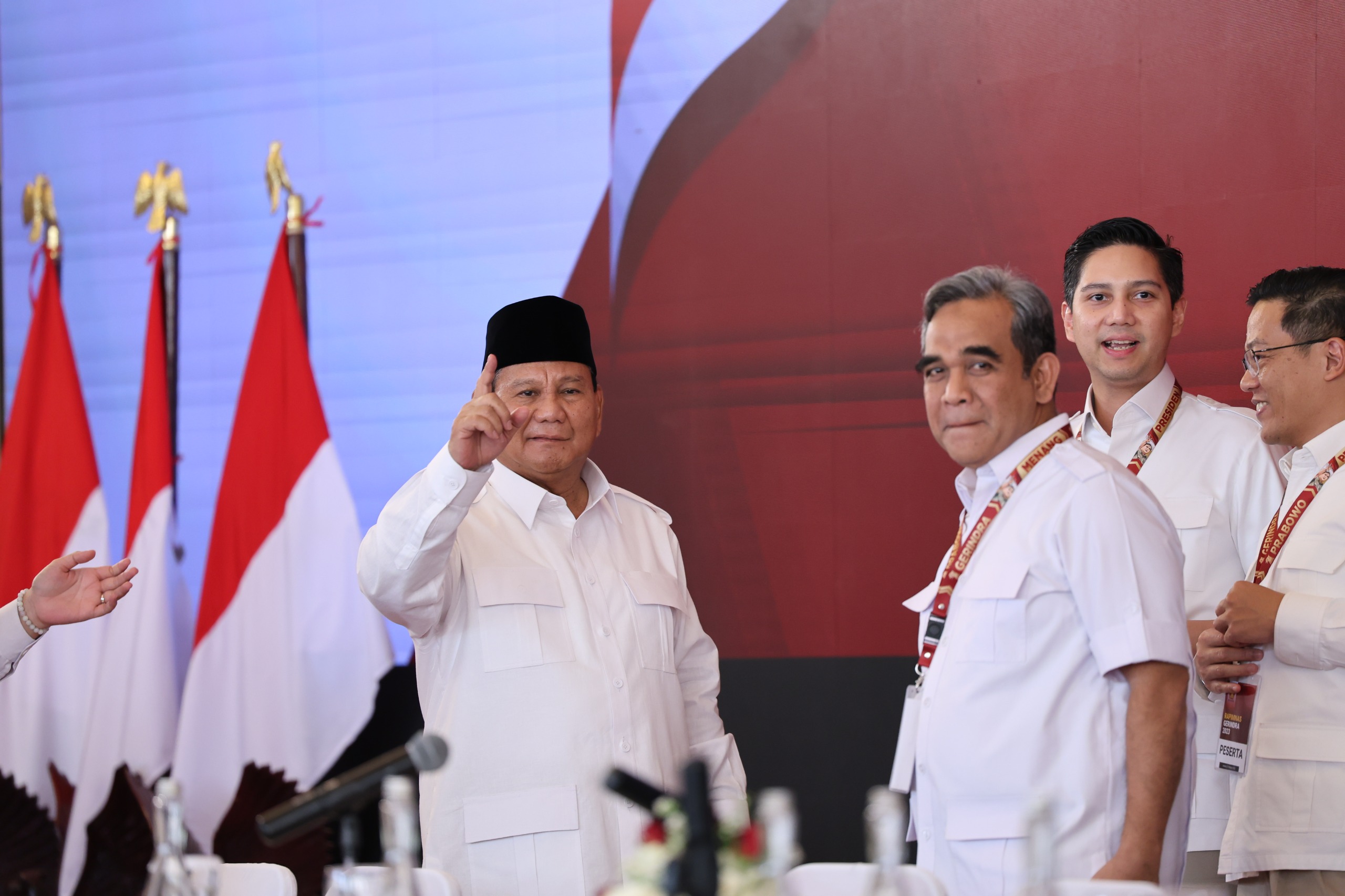 prabowo-di-rapimnas-gerindra:-demokrasi-dijalani-dengan-rukun,-sejuk-dan-damai