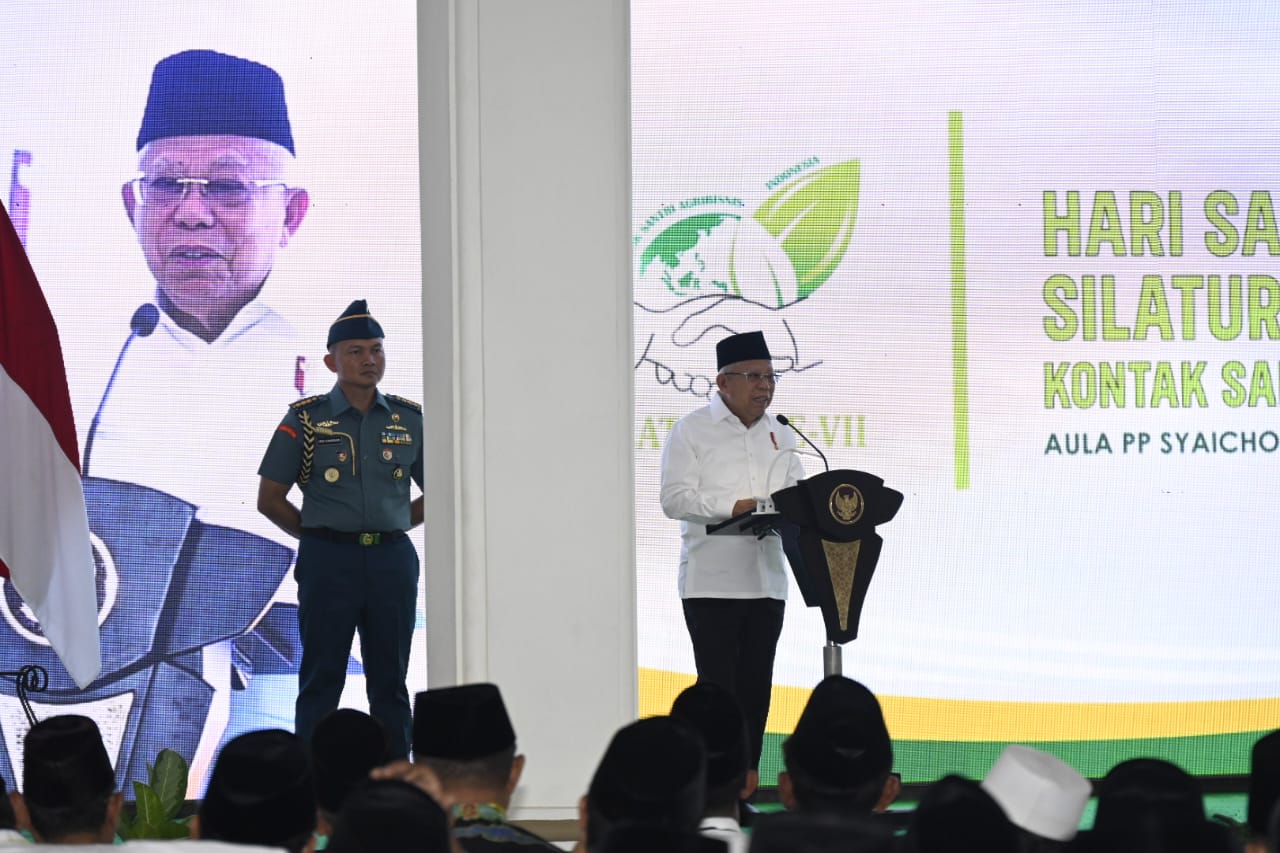 hadiri-silatnas-ke-vii-konsain,-wapres-minta-santri-jadi-agen-perbaikan