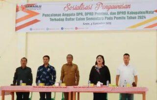 Bupati Nias Hadiri Sosialisasi Pengawasan Pencalonan Anggota Legislatif