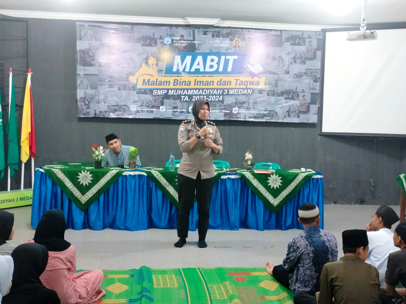 wakasat-binmas-polrestabes-medan-jadi-pemateri-di-smp-3-muhammadiyah