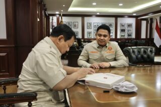Prabowo Terima Ketum PP Pemuda Muhammadiyah, Bahas Mimpi Anak Muda Indonesia