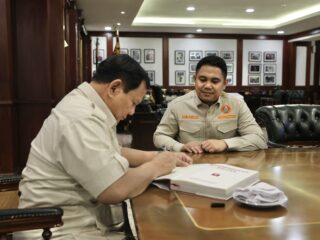 Prabowo Terima Ketum PP Pemuda Muhammadiyah, Bahas Mimpi Anak Muda Indonesia