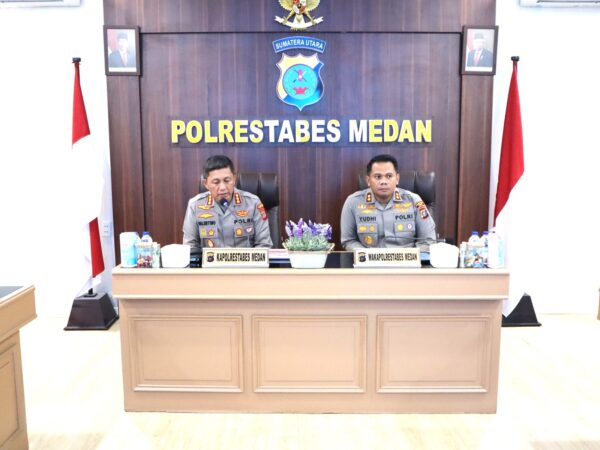Polrestabes Medan Gelar Rapat Evaluasi Gangguan Kamtibmas Selama September 2023