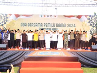 gelar-doa-bersama,-kapolda-riau:-puncak-dari-cooling-system-wujudkan-pemilu-damai