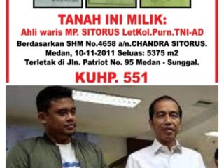 Pemilik Tanah di Jalan Patriot Sunggal Tolak Exekusi, Hakim Diminta Adil Dalam Mengambil Keputusan