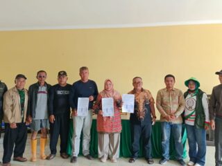 Serah Terima Pembagian Tanah Carik Desa Berhasil Dilakukan, Kades Ganjarsabar Sambut Gembira