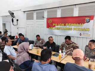 Giat Pojok Pemilu Polrestabes Medan Ciptakan Ketertiban Tahapan Pemilu 2024