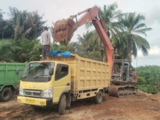 Galian C Tanah Urug Diduga Ilegal Bebas Beroperasi di Desa Naga Kesiangan Sergai