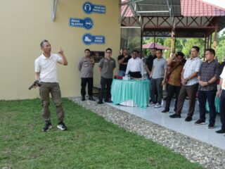 Jalin Sinergitas Polres Sergai gelar Latihan menembak bersama Forkopimda dan Wartawan