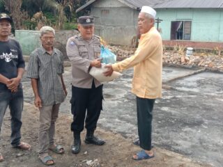 Polres Sergai bantu Warga tertimpa musibah Kebakaran