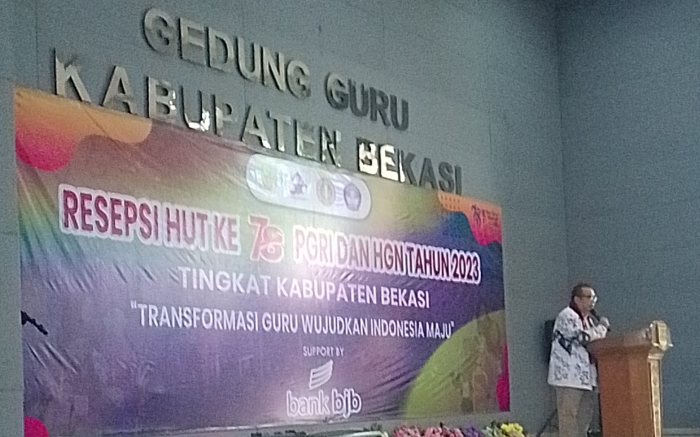 HUT ke 78 PGRI dan HGN 2023, Tingkat Kab Bekasi "Transformasi Guru Wujudkan Indonesia Maju"