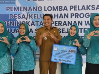 Desa Gunung Baringin Juara Pertama Desa Binaan Kategori PTP2WKSS se-Sumut