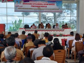 Pemkab Toba Gelar Sosialisasi Cipta Kondisi Dalam Rangka Pencegahan Konflik, Menuju Pemilu 2024