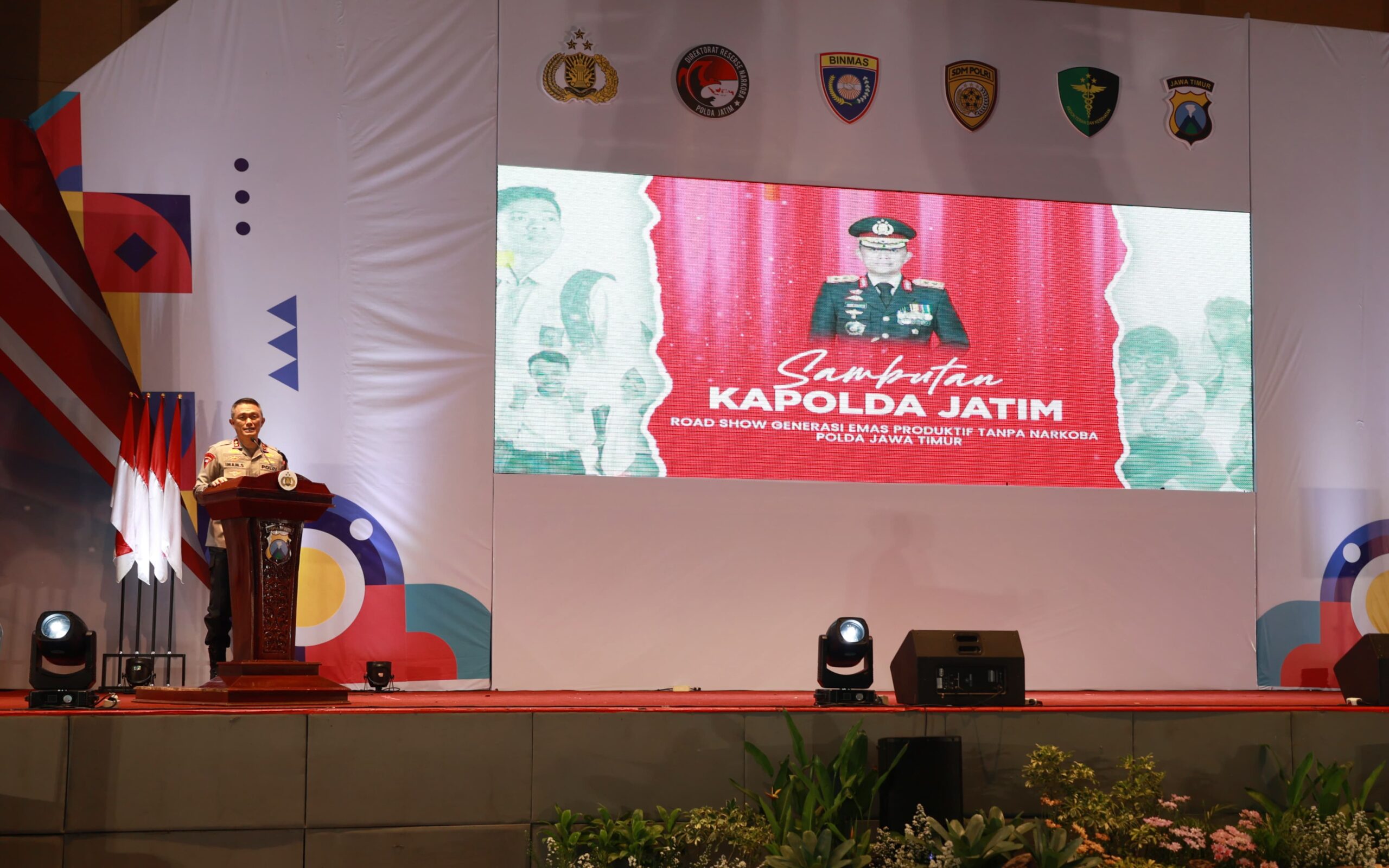 polda-jatim-gelar-road-show,-generasi-emas-produktif-tanpa-narkoba