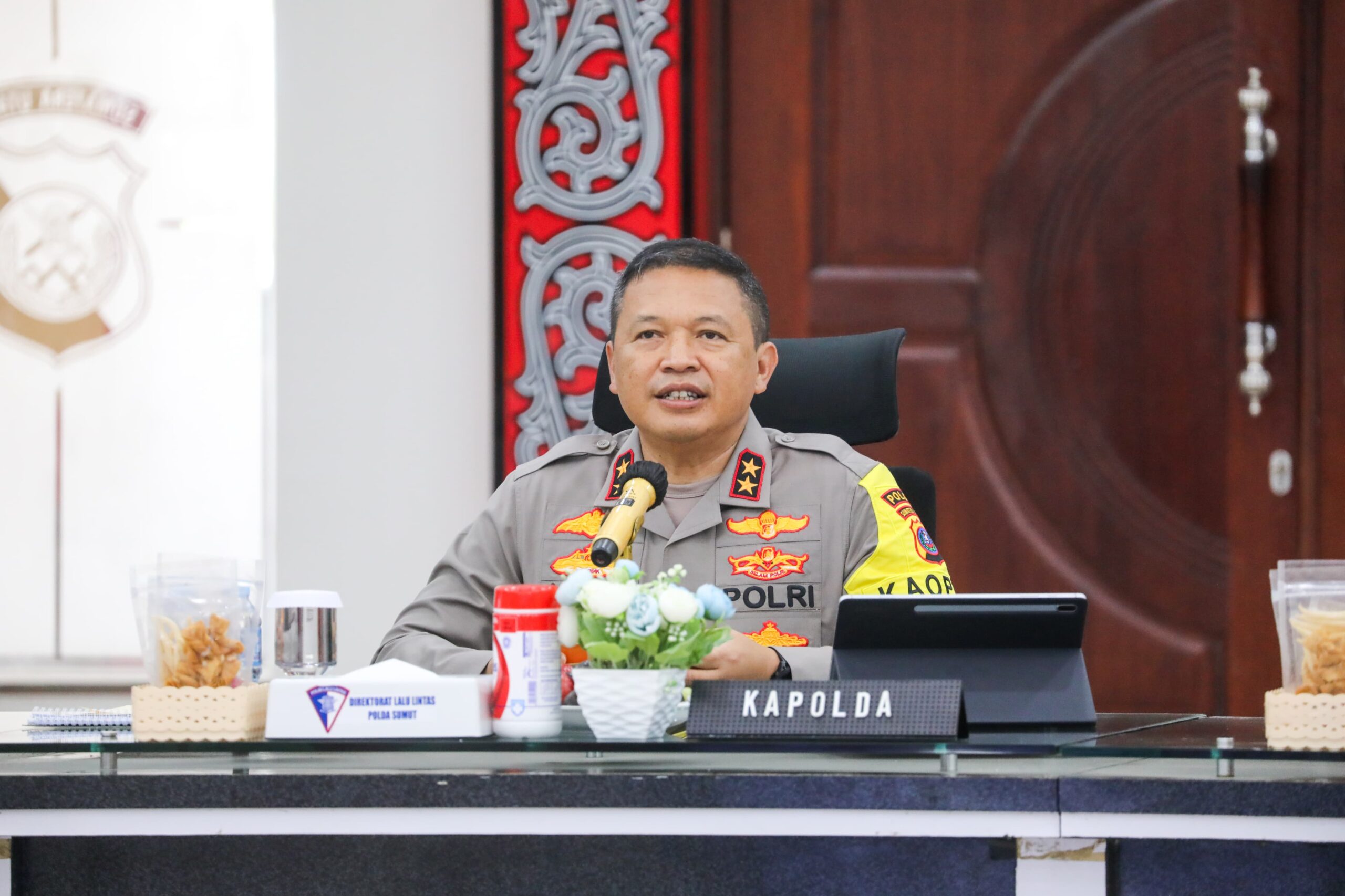 polda-sumut-fungsionalkan-jalur-tol-antisipasi-kemacetan-nataru-2024