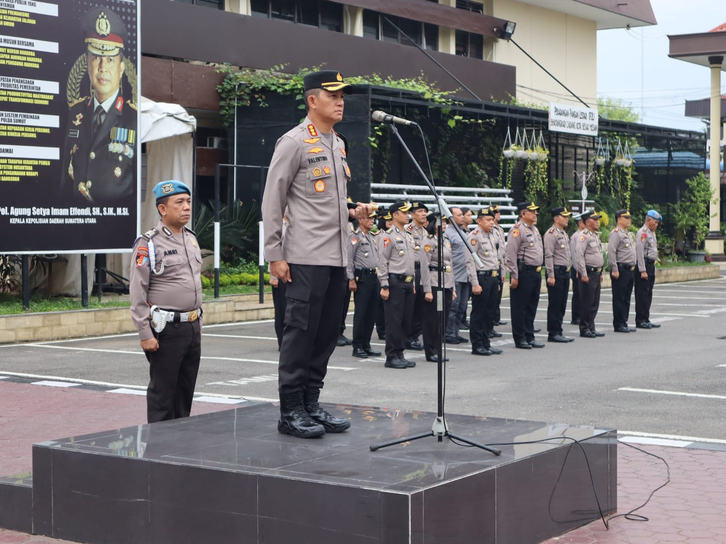 kombes-pol-valentino-alfa-tatareda,-sh,-sik-pimpin-apel-terakhir-di-mapolrestabes-medan