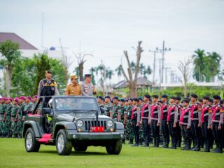 Kapolda Sumut Pimpin Apel Gelar Pasukan Operasi Lilin Toba 2023: Pastikan Nataru Kondusif