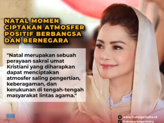 Novita Wijayanti: Natal Momen Ciptakan Atmosfer Positif Berbangsa dan Bernegara