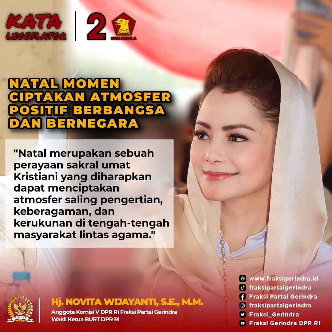 novita-wijayanti:-natal-momen-ciptakan-atmosfer-positif-berbangsa-dan-bernegara