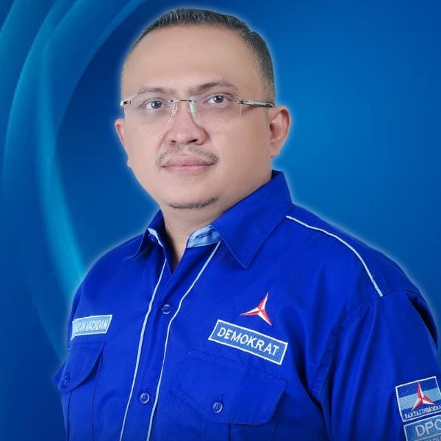 said-hasan-machdani-caleg-dari-partai-demokrat-sambut-kedatangan-ahy-di-banjarmasin