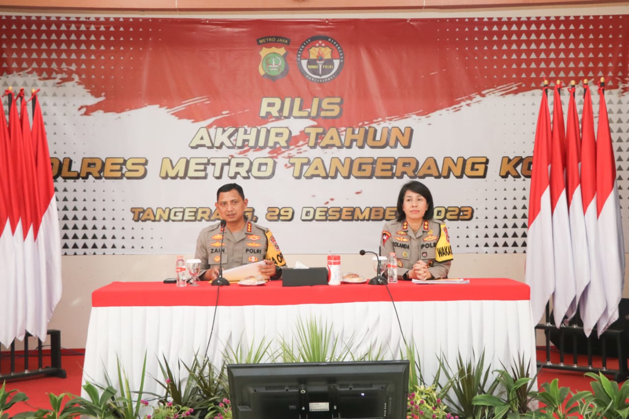 rilis-akhir-tahun-2023,-kapolres-ungkap-capaian-polres-metro-tangerang-kota